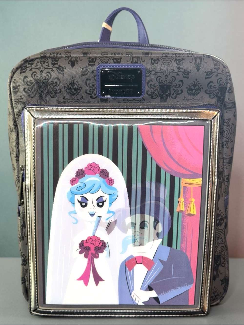 Disney Haunted Mansion The Black Widow Bride Portrait Lenticular Mini Backpack
